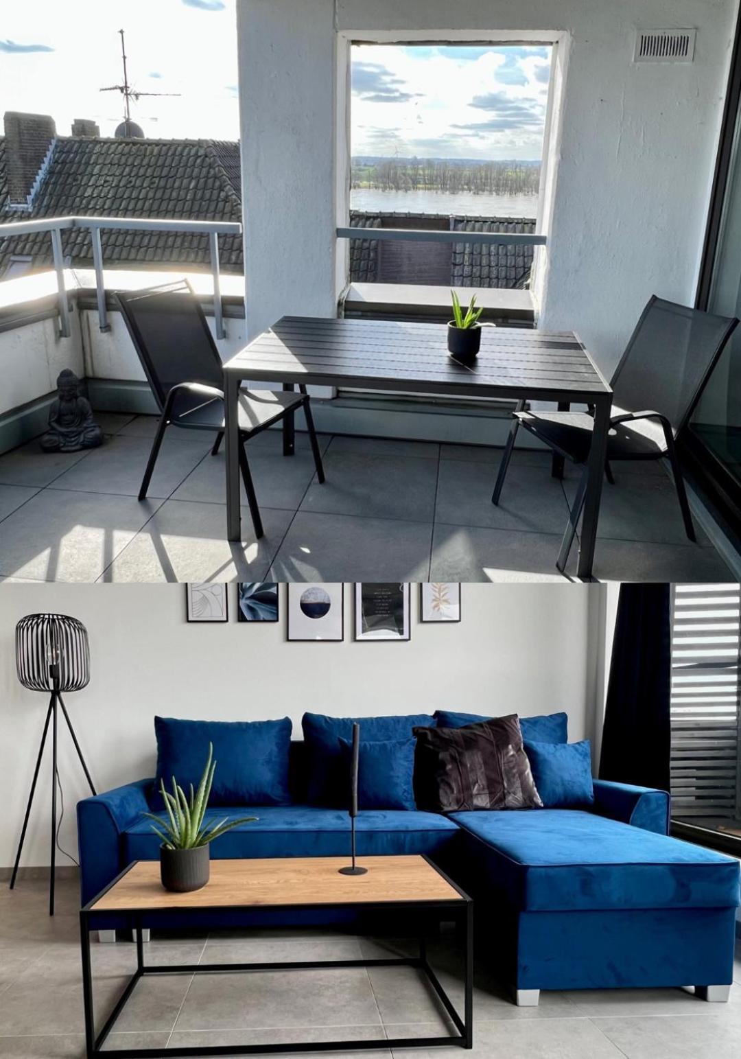 Piso Superior - Exklusives Apartment An Der Promenade Mit Rheinsicht & Loggia エメリッヒ エクステリア 写真